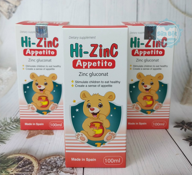 Hi Zinc Appetito có xuất xứ Tây Ban Nha, đạt tiêu chuẩn của Châu Âu