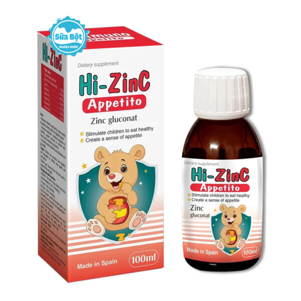 Kẽm hữu cơ Hi Zinc Appetito giúp trẻ ăn ngon miệng 100ml