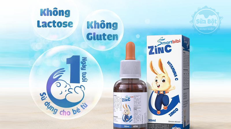 Kẽm Smartbibi ZinC không chứa thành phần độc hại, an toàn với trẻ