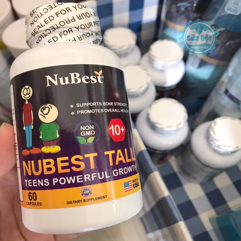 Viên uống NuBest Tall 10+ có chứa các dưỡng chất có lợi cho việc phát triển chiều cao ở trẻ em và thanh thiếu