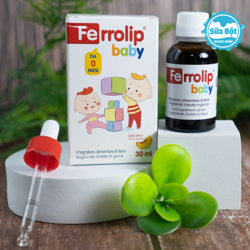 Hương vị của sắt Ferrolip Baby là vị đào nên thơm, không tanh và rất dễ uống