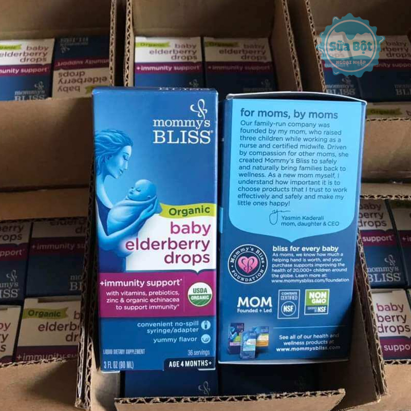 Cách bảo quản siro Mommys Bliss Organic Baby Elderberry Drops 90ml của Mỹ