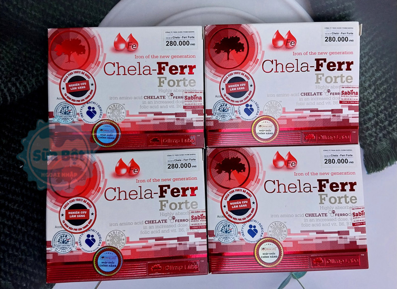 Chela Ferr Forte được bán chính hãng với giá tốt tại Sữa Bột Ngoại Nhập