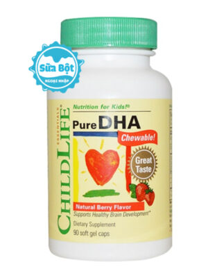 Viên uống ChildLife Pure DHA cho trẻ từ 6 tháng tuổi 90 viên của Mỹ