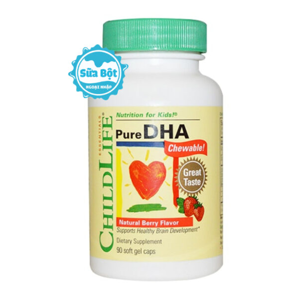 Viên uống ChildLife Pure DHA cho trẻ từ 6 tháng tuổi 90 viên của Mỹ