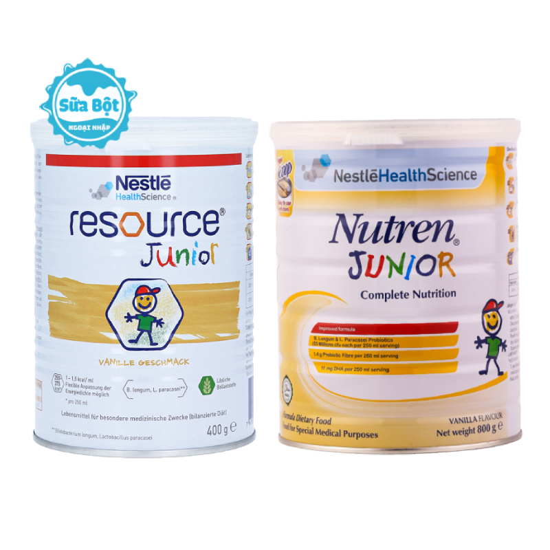 So sánh sữa Resource Junior và Nutren Junior loại nào tốt cho bé?