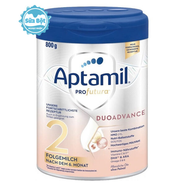 Sữa Aptamil Profutura Duoadvance Đức số 2 800g (Dành cho trẻ sau 6 tháng tuổi)
