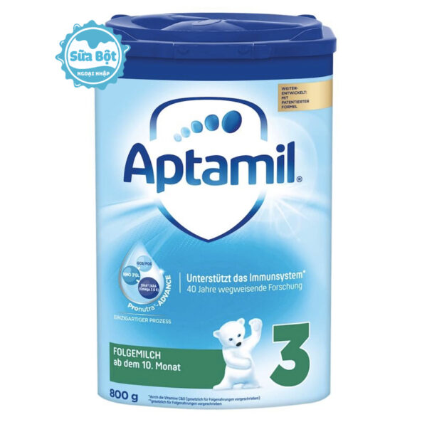 Sữa Aptamil số 3 Xanh Đức 800g (Dành cho trẻ từ 10 tháng tuổi)