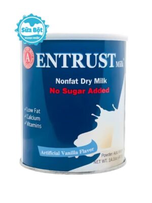 Sữa bột Entrust Milk không đường 400g của Mỹ (Dành cho người bị tiểu đường)