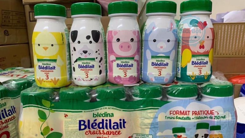 Sữa nước Bledina Bledilait Croissance Mini 3 uống trực tiếp, nên lắc đều trước khi dùng