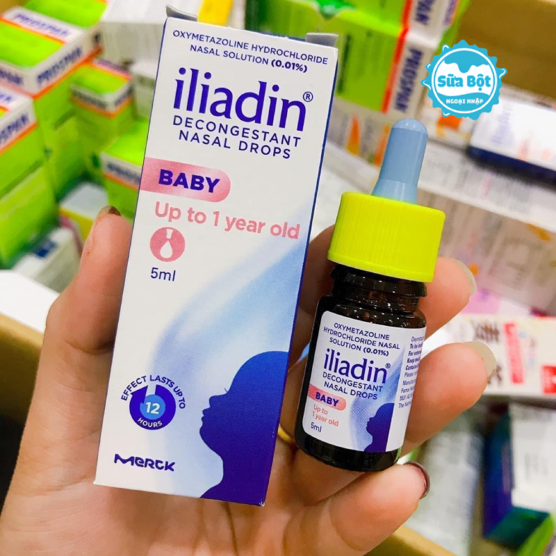 Công dụng của nhỏ mũi Iliadin Baby 0,01%