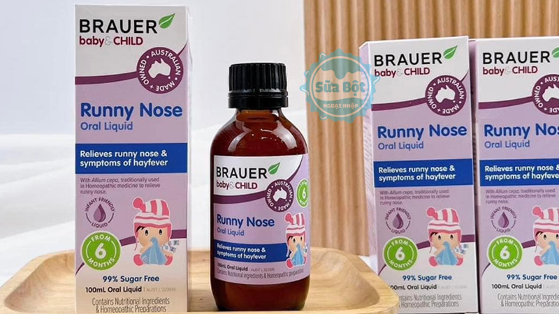 Siro Brauer Runny Nose trị sổ mũi có xuất xứ từ nước Úc