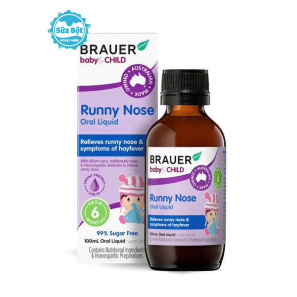 Siro Brauer Runny Nose trị sổ mũi của Úc 100ml