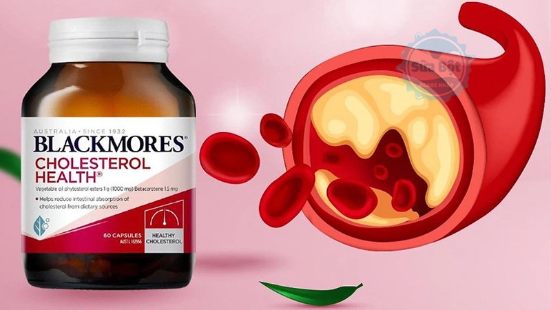 Viên uống Blackmores Cholesterol Health giúp giảm Cholesterol trong máu, phòng bệnh tim mạch cho người lớn tuổi