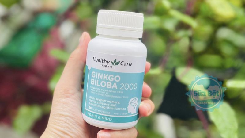 Viên uống Healthy Care Ginkgo Biloba 2000mg có thành phần chiết xuất tự nhiên lành tính