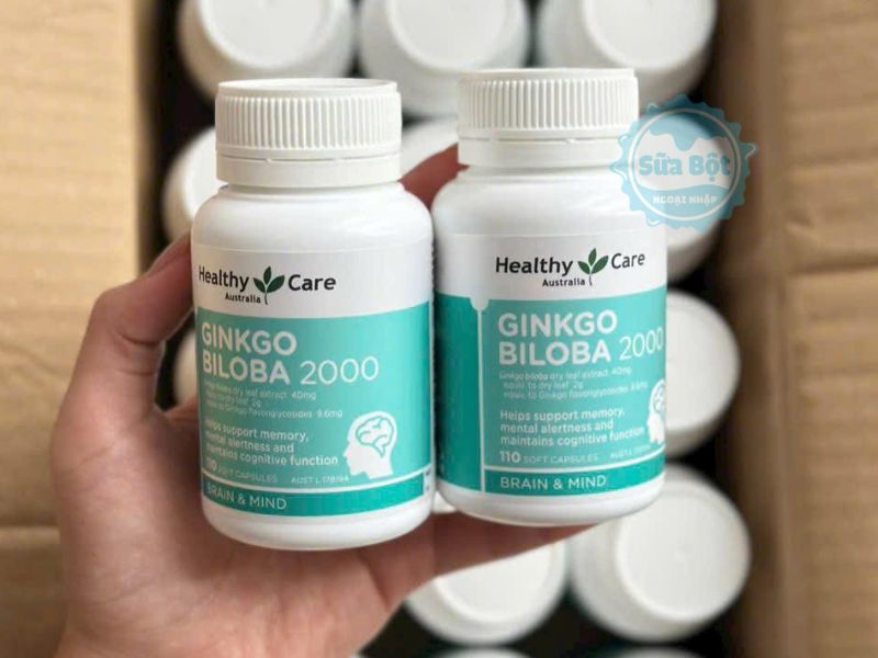 Viên uống Healthy Care Ginkgo Biloba 2000mg mua chính hãng tại Sữa Bột Ngoại Nhập