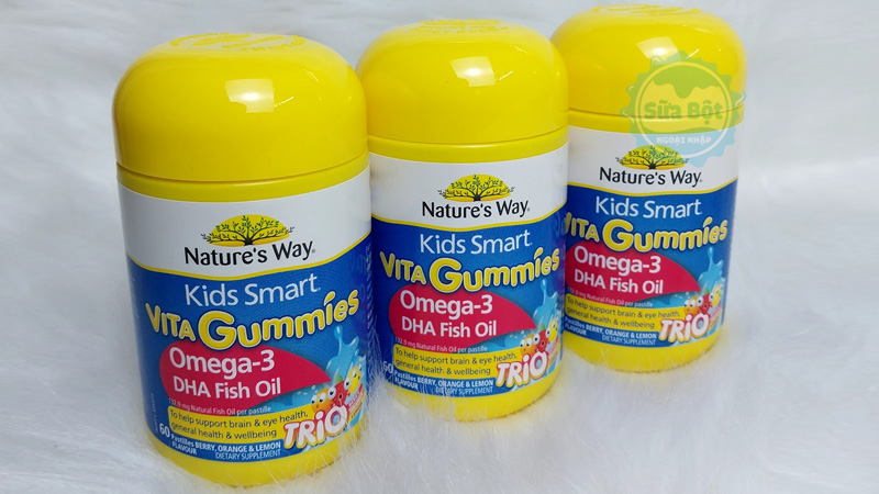 Mua kẹo dẻo Nature's Way Kids Smart Vita Gummies Omega-3 DHA Fish Oil tại Sữa Bột Ngoại Nhập với giá cả phải chăng, hàng chuẩn Úc