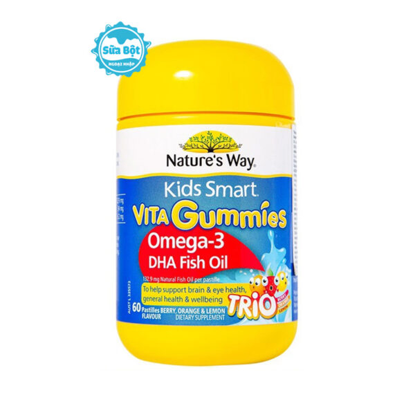 Kẹo dẻo Nature's Way Kids Smart Vita Gummies Omega-3 DHA Fish Oil 60 viên