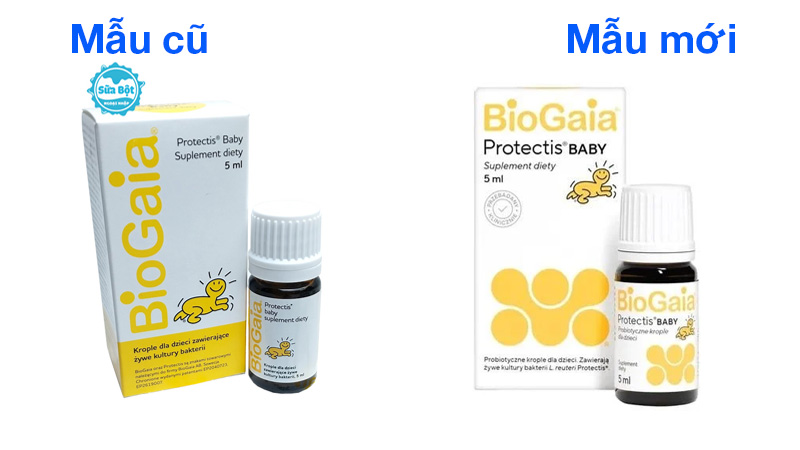 Men vi sinh BioGaia Protectis Baby mẫu cũ và mẫu mới Men vi sinh BioGaia Protectis Baby mẫu cũ và mẫu mới