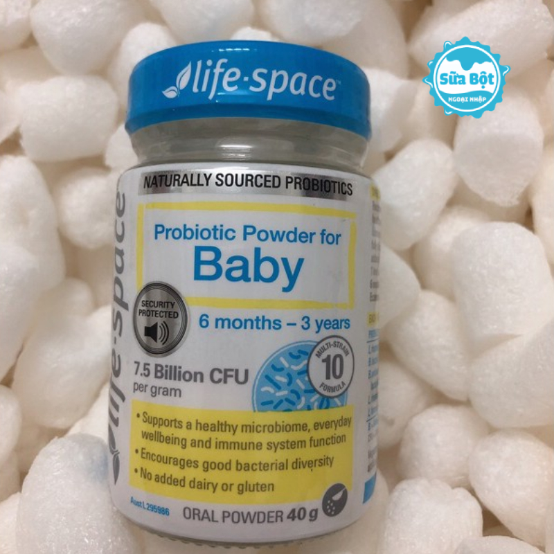 Hướng dẫn sử dụng men vi sinh Life Space Probiotic Powder For Baby của Úc