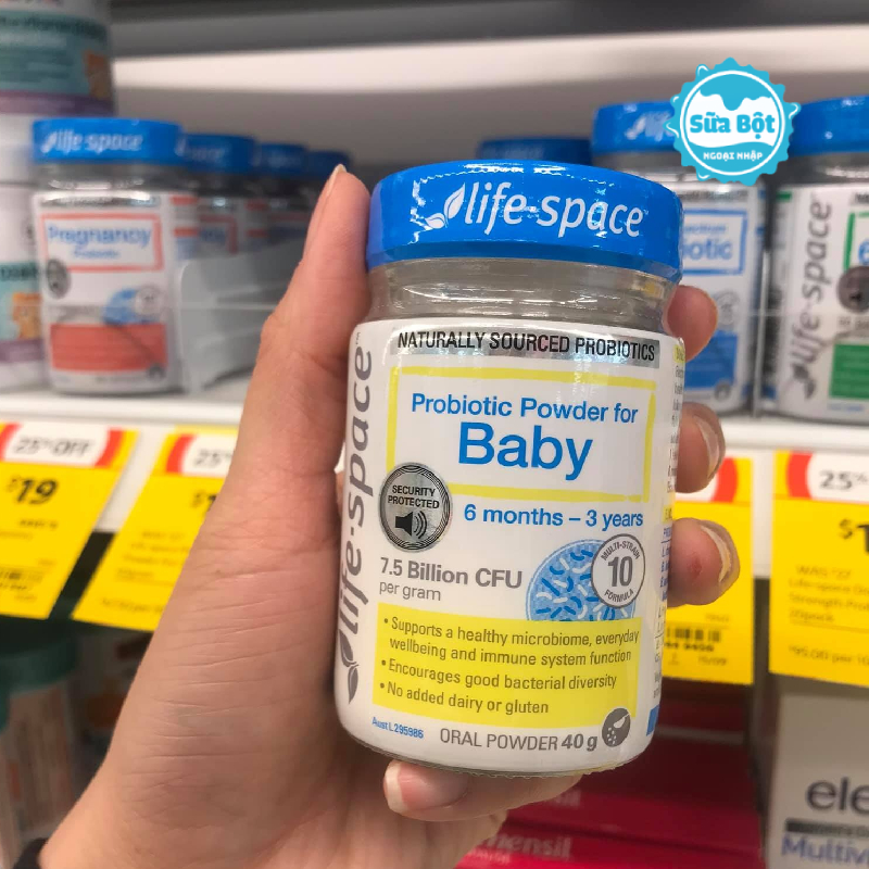 Cách bảo quản men vi sinh Life Space Probiotic Powder For Baby của Úc
