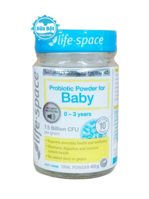 Men vi sinh Life Space Probiotic Powder For Baby của Úc hộp 40g (Dành cho trẻ 0-3 tuổi)