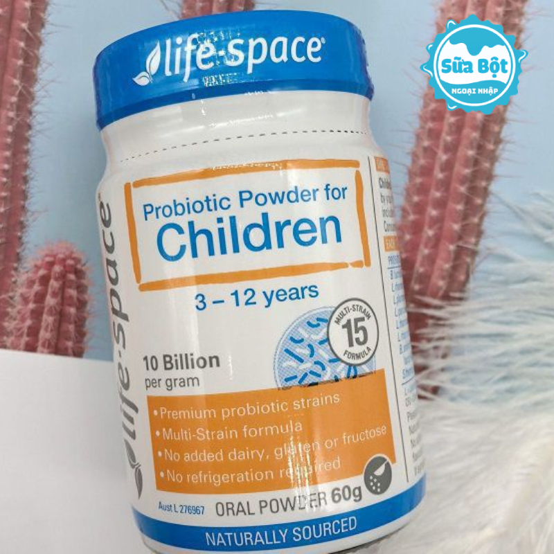 Hướng dẫn sử dụng men vi sinh Life Space Probiotic Powder For Children