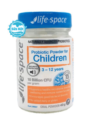 Men vi sinh Life Space Probiotic Powder For Children của Úc hộp 40g (Dành cho trẻ 3-12 tuổi)