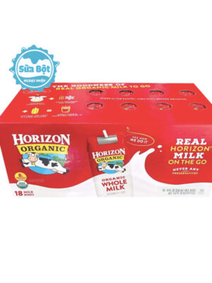 Thùng sữa tươi nguyên kem Horizon Organic dạng nước của Mỹ (18 hộp x 236ml)