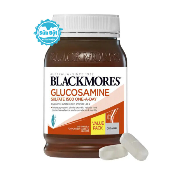 Viên uống Blackmores Glucosamine 1500 One-A-Day bổ xương khớp của Úc 180 viên