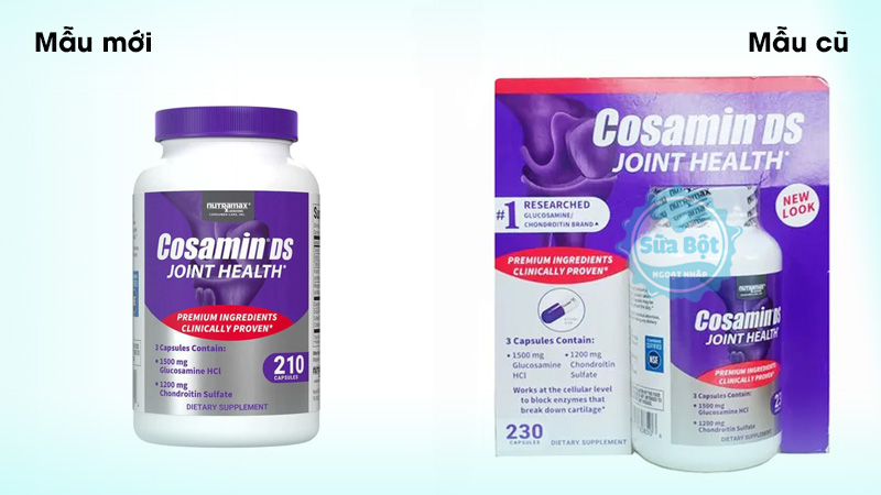 Viên uống Cosamin DS For Joint Health mẫu cũ và mẫu mới