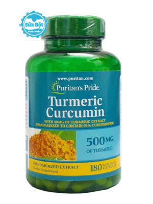 Viên uống tinh chất nghệ Puritan’s Pride Turmeric Curcumin 500mg Mỹ 180 viên