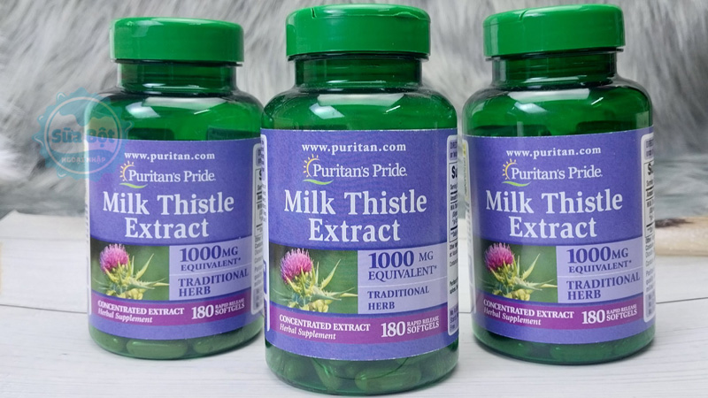 Puritan's Pride Milk Thistle Extract 1000mg, sản phẩm bổ gan chất lượng xuất xứ từ Mỹ