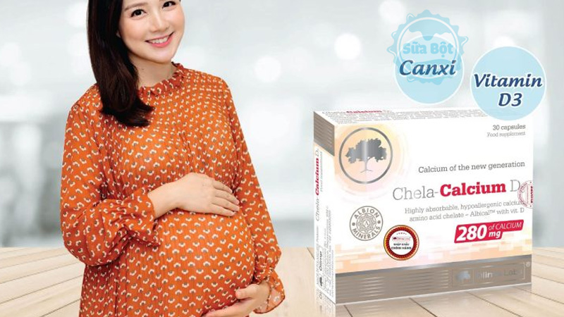 Chela-Calcium D3 cho bà bầu không gây lắng cặn, không làm mẹ bầu nóng trong người khi dùng
