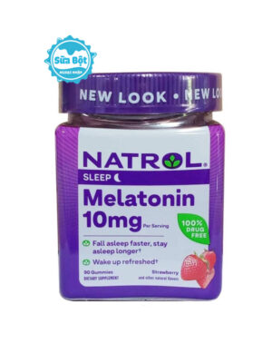 Kẹo ngủ Natrol Melatonin 10mg Sleep Mỹ 90 viên