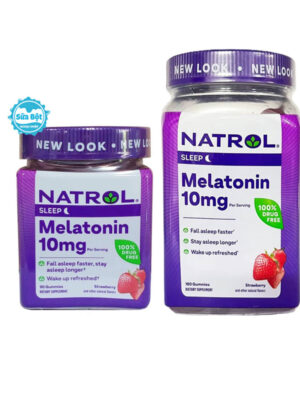 Kẹo ngủ Natrol Melatonin 10mg Sleep của Mỹ