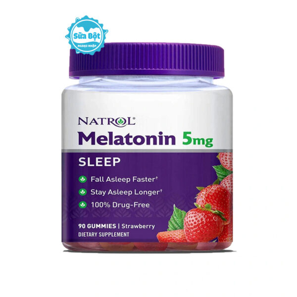 Kẹo ngủ Natrol Melatonin 10mg Sleep Mỹ 90 viên