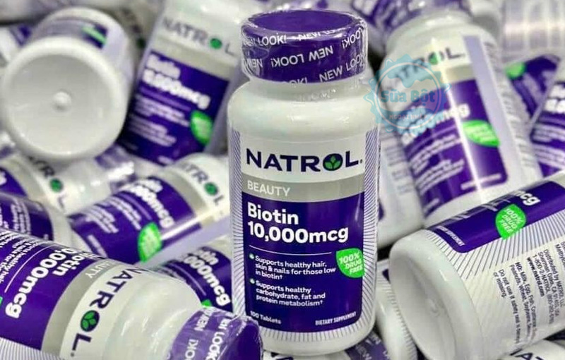 Viên uống Natrol Biotin 10000 mcg mua chính hãng tại Sữa Bột Ngoại Nhập