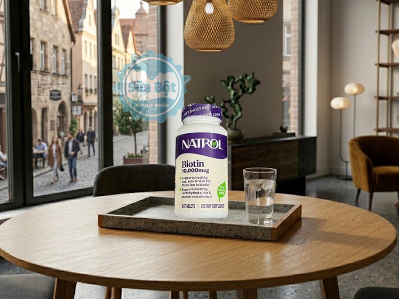 Viên uống Natrol Biotin 10000 mcg nên sử dụng mỗi ngày 1 viên 