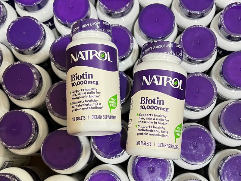 Viên uống Natrol Biotin 10000 mcg mua giá tốt tại Sữa Bột Ngoại Nhập