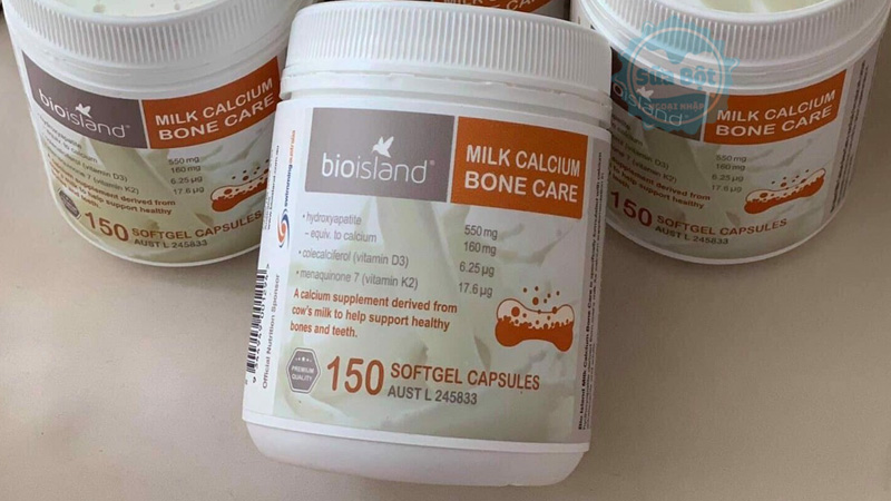 Viên uống canxi Bio Island Milk Calcium Bone Care mua sắm tin cậy, đảm bảo chính hãng ở Sữa Bột Ngoại Nhập