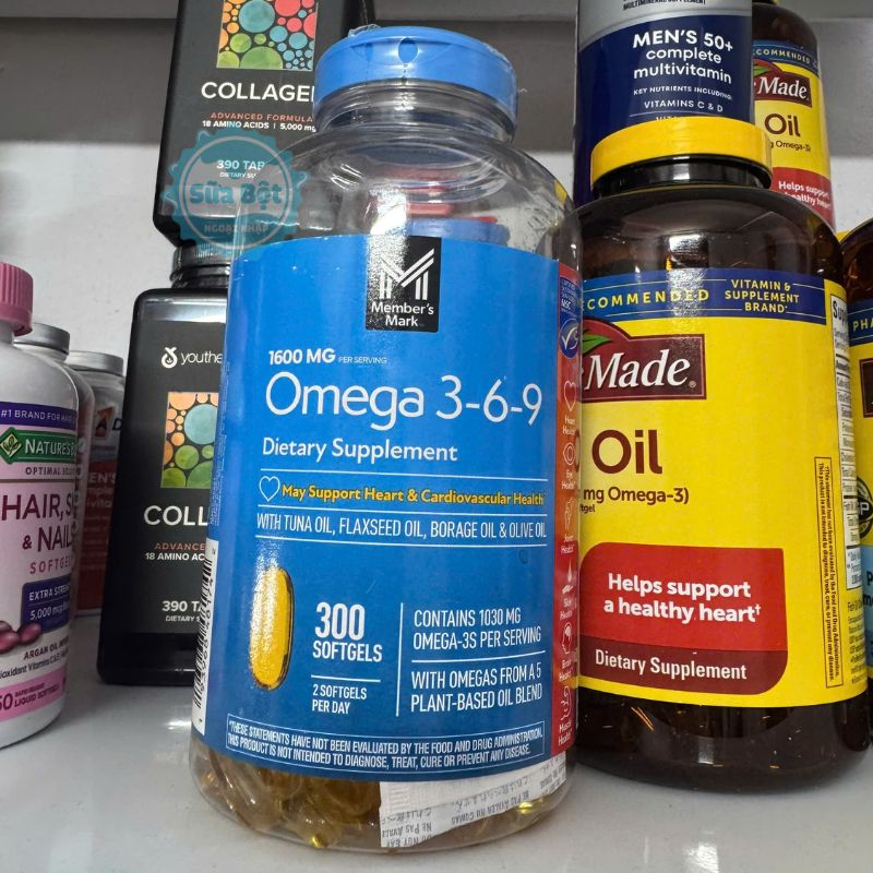 Dầu cá Omega 3-6-9 Member's Mark Supports Heart Health