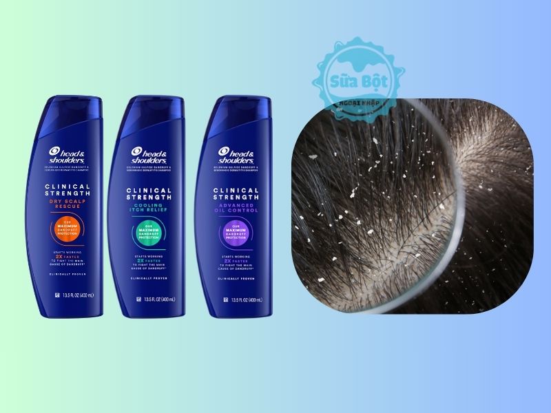 Dầu gội Head And Shoulder Clinical Strength cho hiệu quả bảo vệ khỏi gàu toàn diện