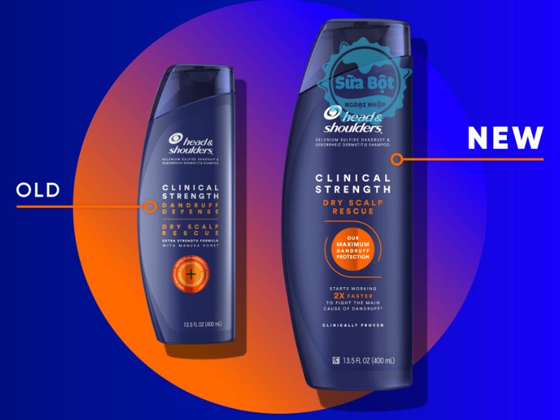 Dầu gội Head And Shoulders Clinical Strength Dry Scalp Rescue thích hợp cho da khô