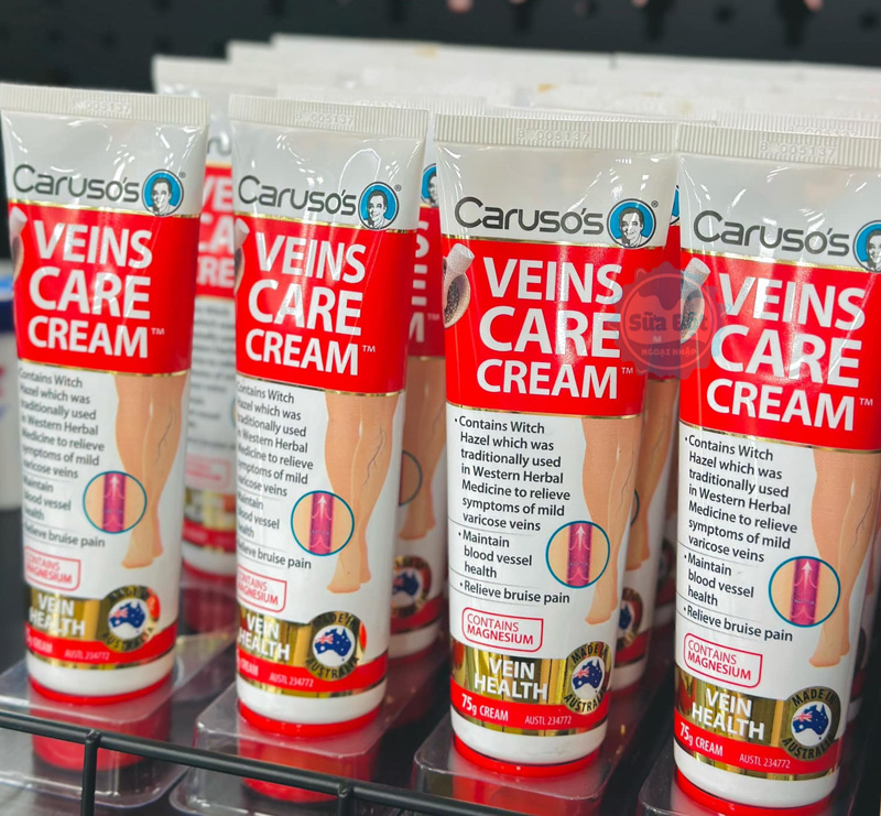 Kem giãn tĩnh mạch Caruso's Veins Care Cream mua giá cả phải chăng, chính hãng ở Sữa Bột Ngoại Nhập