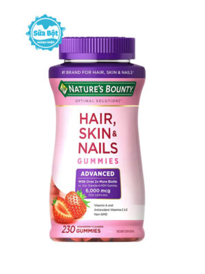 Kẹo dẻo Nature's Bounty Hair Skin And Nails Gummies của Mỹ 230 viên