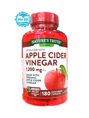 Viên uống giấm táo Nature’s Truth Apple Cider Vinegar 1200mg Mỹ 180 viên
