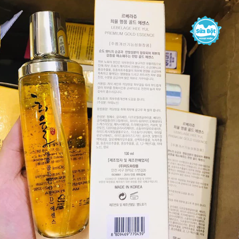 Thành phần của serum tinh chất vàng 24K Lebelage Heeyul Premium Gold của Hàn Quốc 130ml
