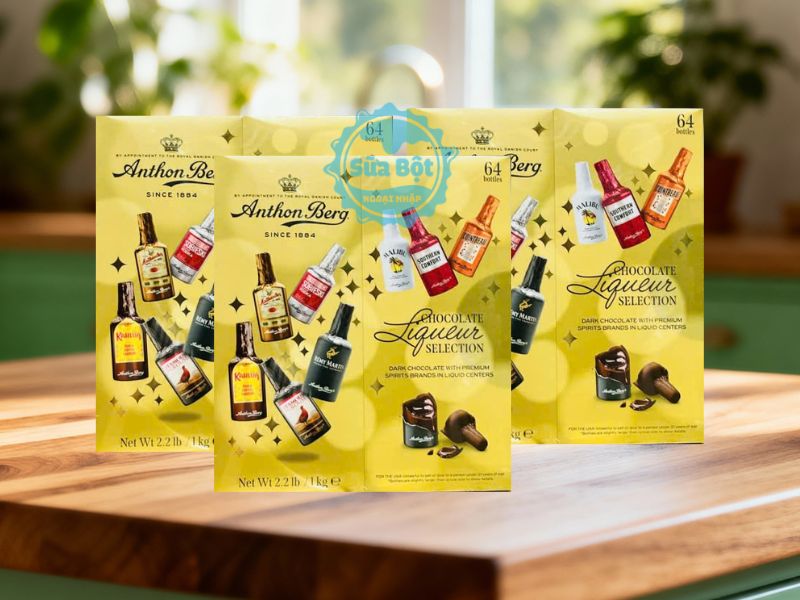 Socola rượu Anthon Berg since 1884 mua sắm chính hãng ở Sữa Bột Ngoại Nhập