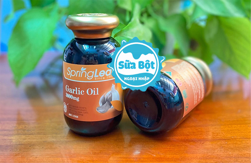 Sử dụng Sping Leaf Garlic Oil 300mg không gây mùi cho cơ thể